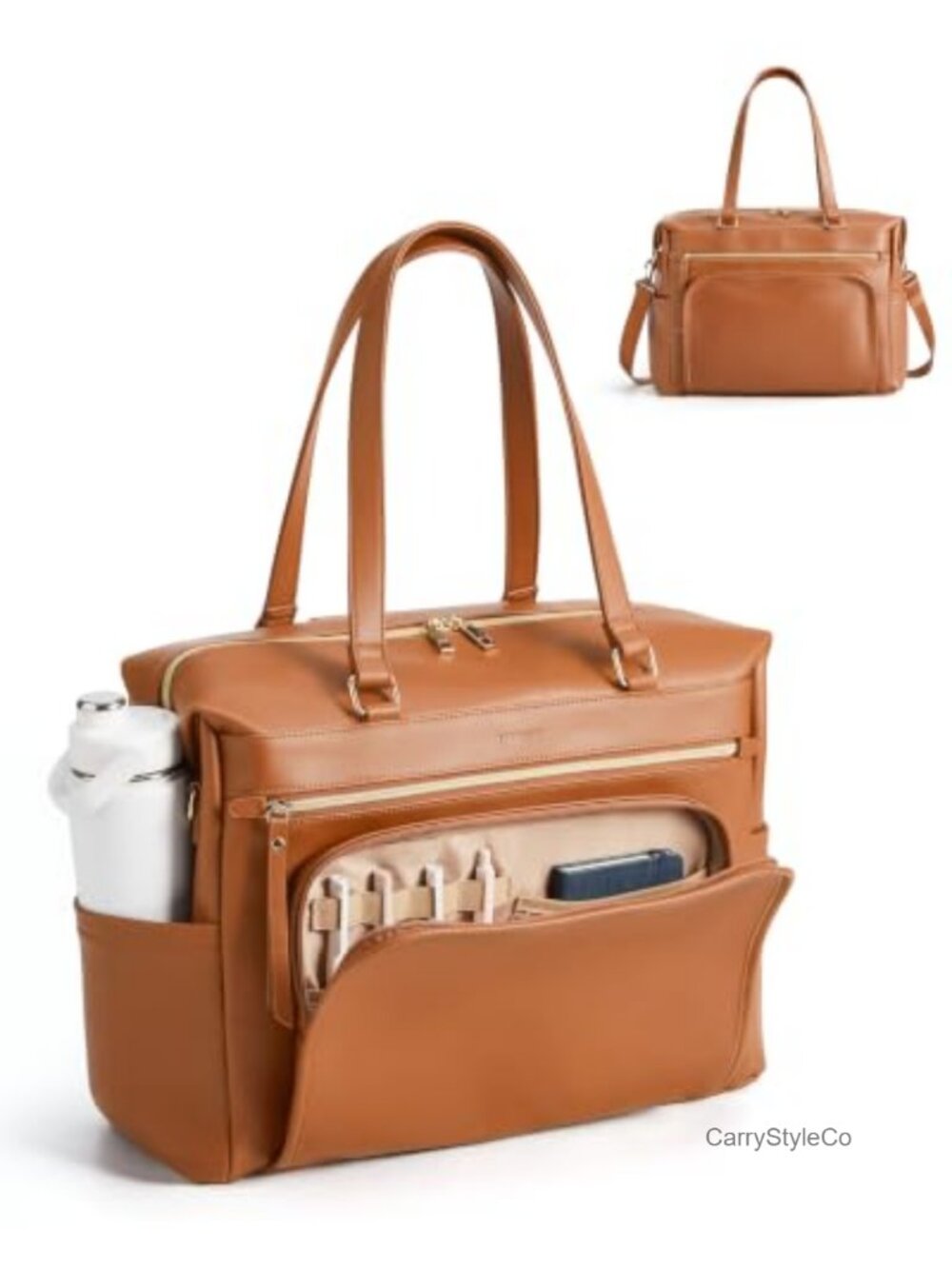 Missnine 15.6" Laptop Tote Briefcase 3-Way Carry Shoulder Bag Backpack